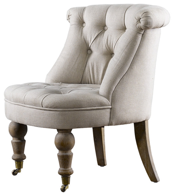 Amelie French Country Tufted Accent Chair