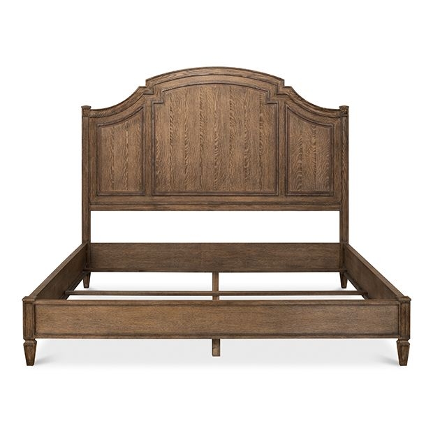 Antique Farmhouse Oak King Size Bed Frame