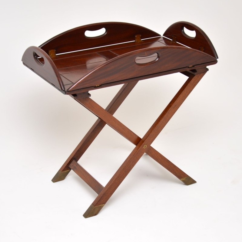 Antique Georgian Style Wooden Butler's Tray Table