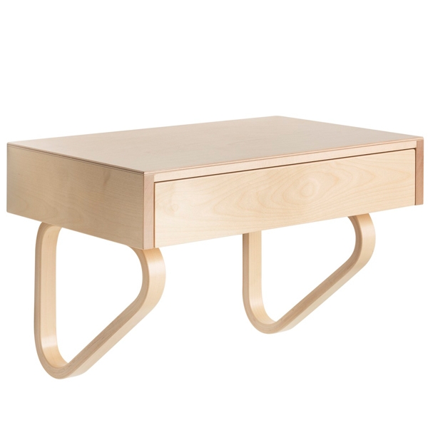 Artek Aalto wall drawer 114B, natural lacquered | Finnish Design Shop