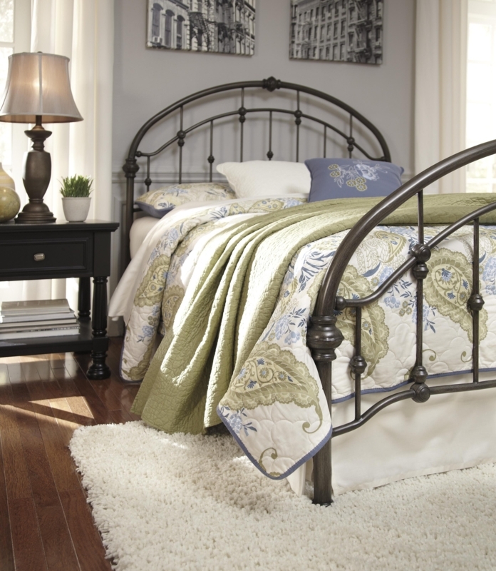 Ashley Nashburg Queen Arched Metal Bed Design
