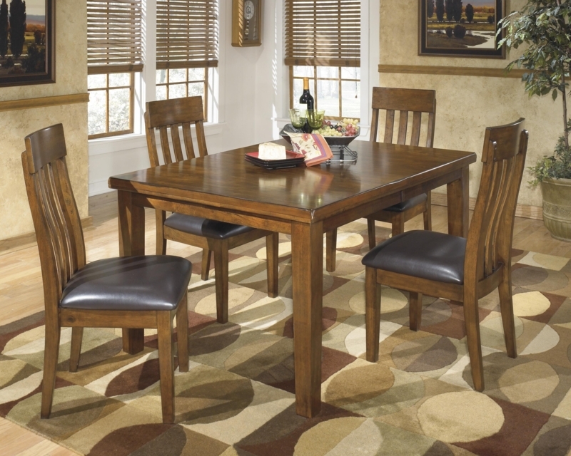 Ashley Ralene Casual 5-Piece Dining Set with Butterfly Table
