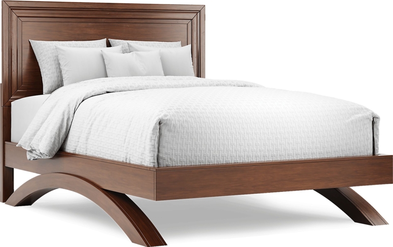 Belcourt 5 Pc Cherry Dark Wood Queen Bedroom Set With 3 Pc Queen Panel ...