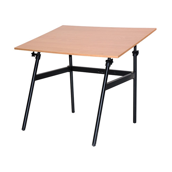 Black Adjustable Folding Drawing Table Desk