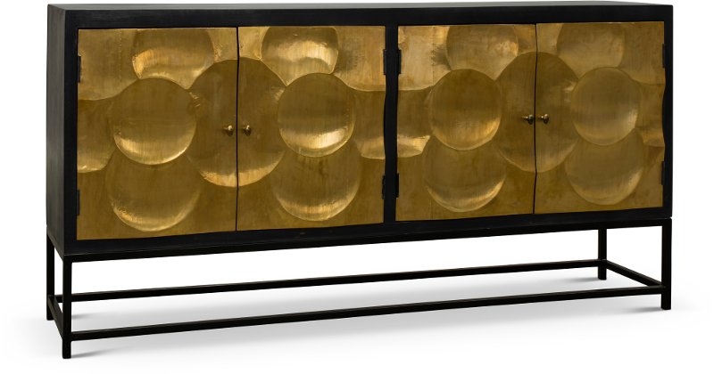 Black and Gold Modern Dining Sideboard