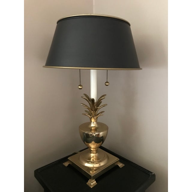 Bombay Company Brass Pineapple Table Lamp with Shade