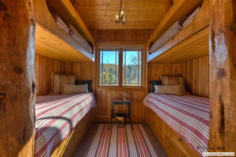 Built In Bunk Beds. This would be cool for a log cabin or lake house ...