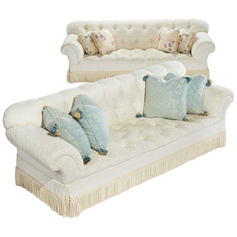 Bullion Fringe Sofa | Baci Living Room