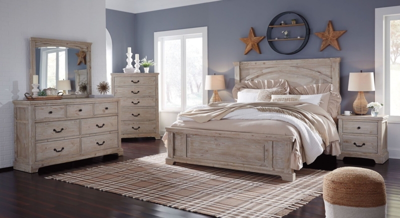 Whitewash Bedroom Furnitures
