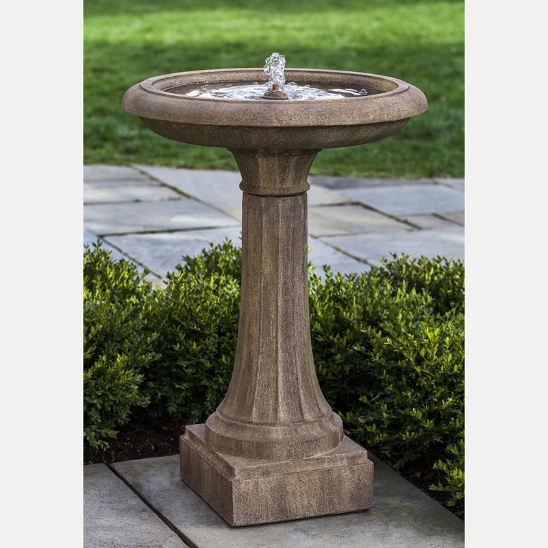 Classic Longmeadow Bird Bath Water Fountain Kinsey Garden Decor