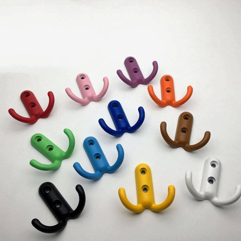 Colorful Metal Wall Hooks for Decor and Organization