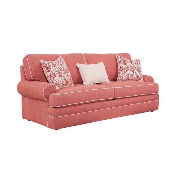 Coral Springs 90-Inch Rolled Arm Fabric Sofa