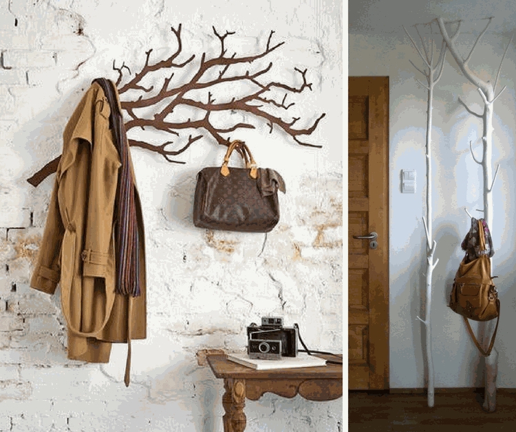 Creative Tree Branch Coat Rack and Hook Designs