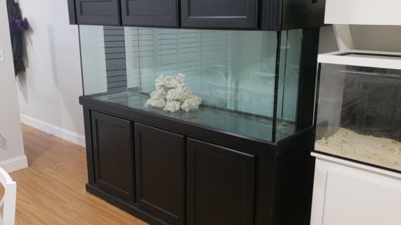 Custom Black Wooden 150 Gallon Aquarium Stand