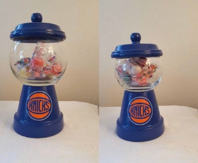 Custom New York Knicks Themed Candy Dish