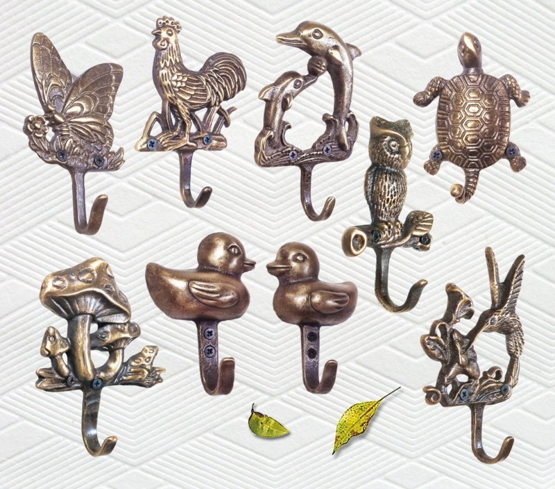 Decorative Animal and Nature-Inspired Wall Hooks