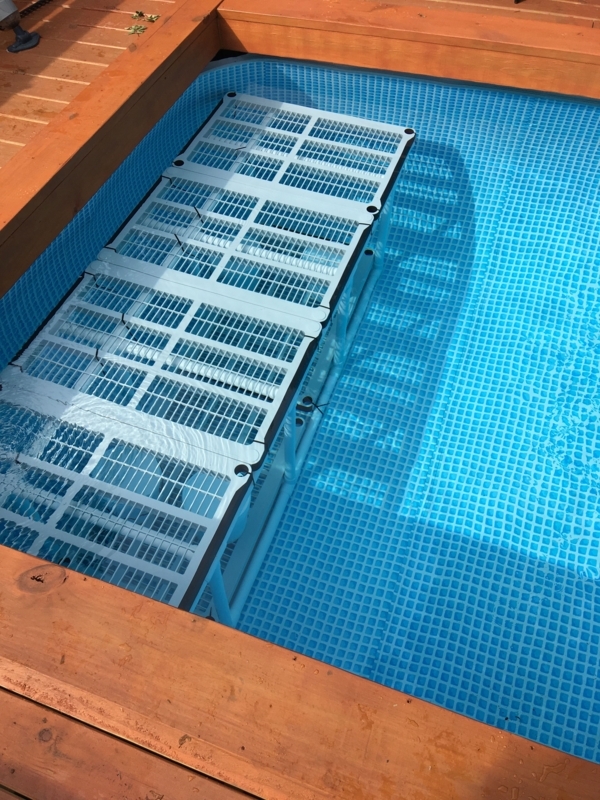 DIY Puppy Pool Platform with Wooden Surround