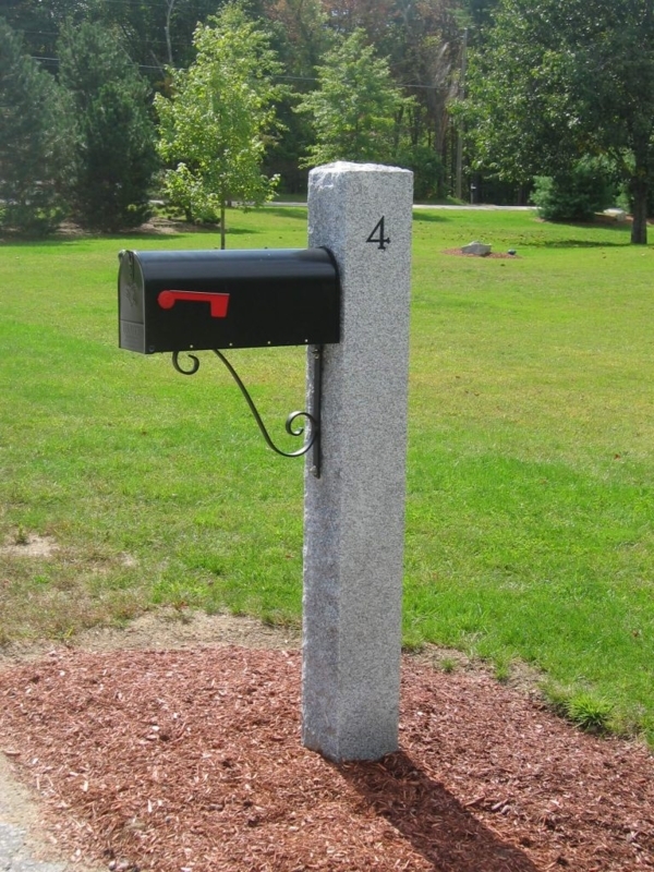 Stone Mailbox Posts