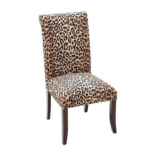 Elegant Angela Leopard Print Dining Chair