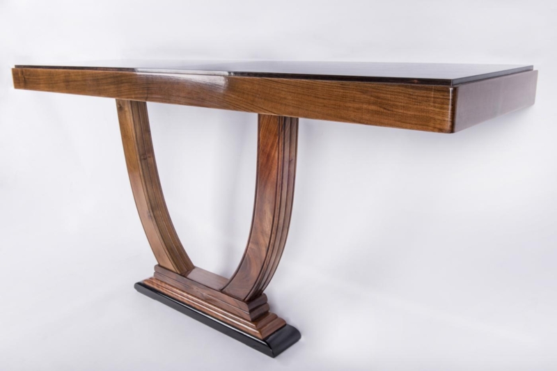 Elegant Art Deco Wood Console Table Design