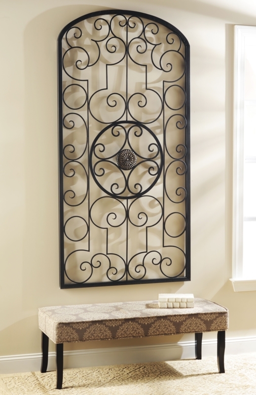 Elegant Black Iron Wall Art for Living Room