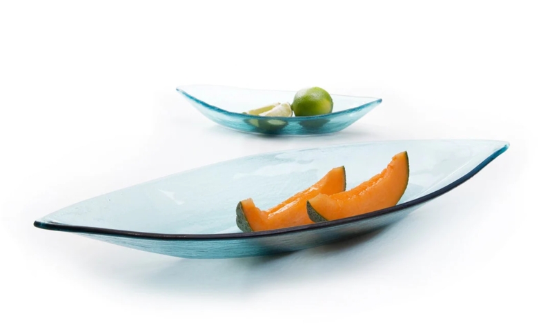 Elegant Blue Glass Candy Dishes for Home Display