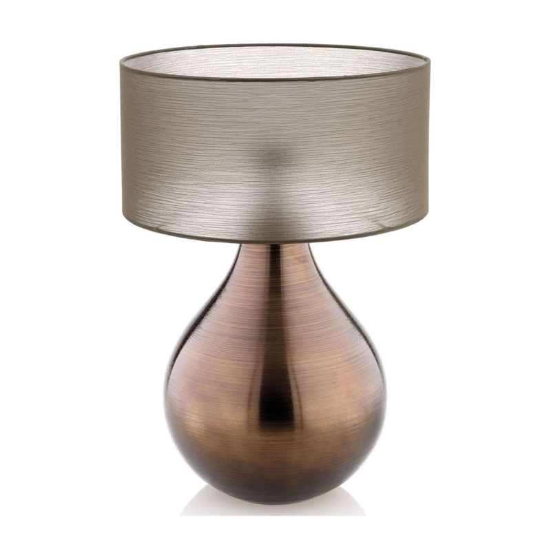 Elegant Bombay Table Lamp with Metallic Base