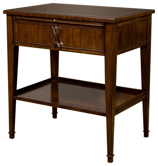 Elegant Boulevard Night Stand with Pull Out Tray