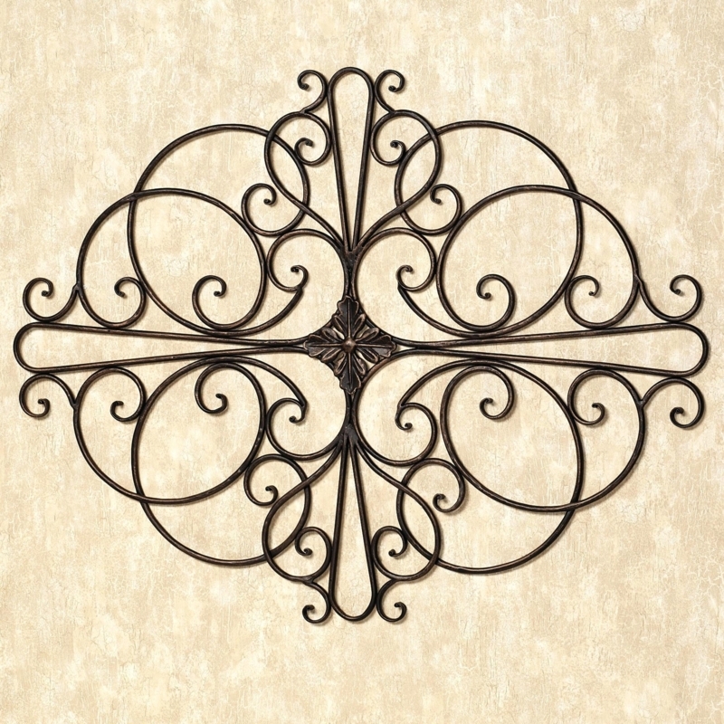 Elegant Faux Wrought Iron Wall Art Decor