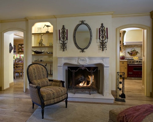 Elegant French Country Fireplace Mantle Design