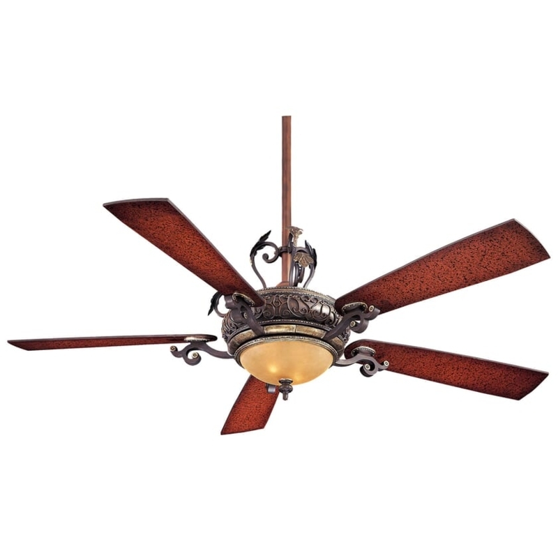 Elegant French Country Style Ceiling Fan with Light