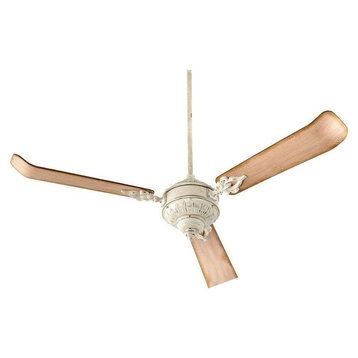 Elegant French Country Style Ceiling Fan with Wooden Blades