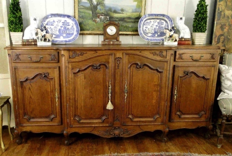Elegant French Country Wooden Sideboard Design