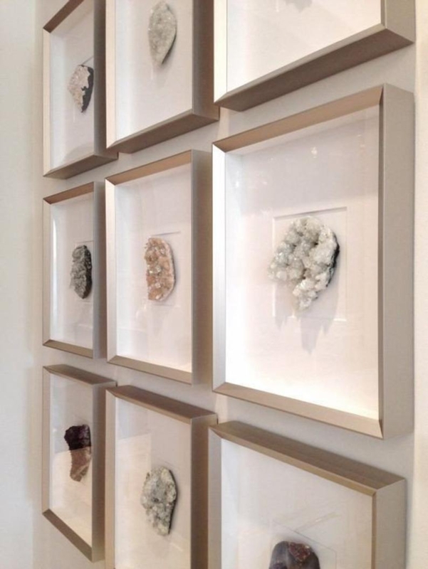 Elegant Geode Shadow Box Wall Art Collection