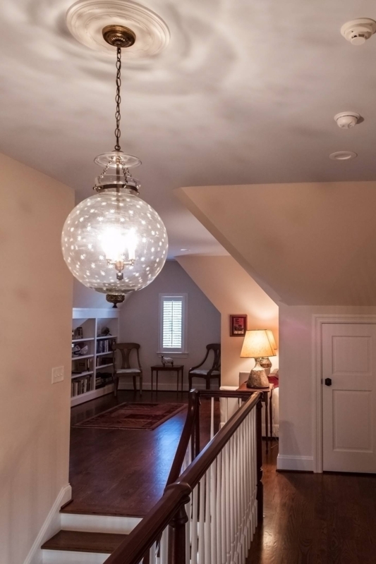 Elegant Glass Globe Pendant Lighting for Stairwell