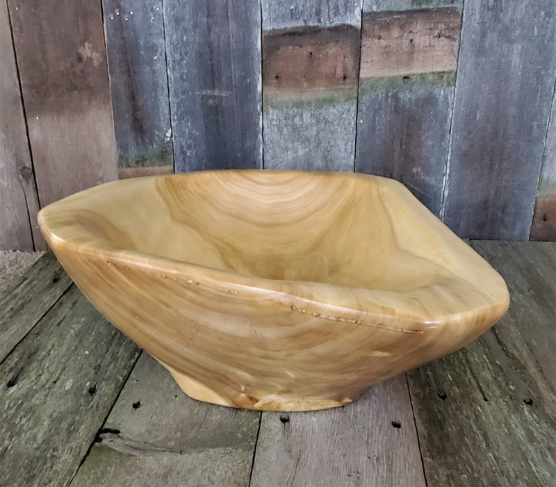 Elegant Handmade Large Wooden Decorative Bowl