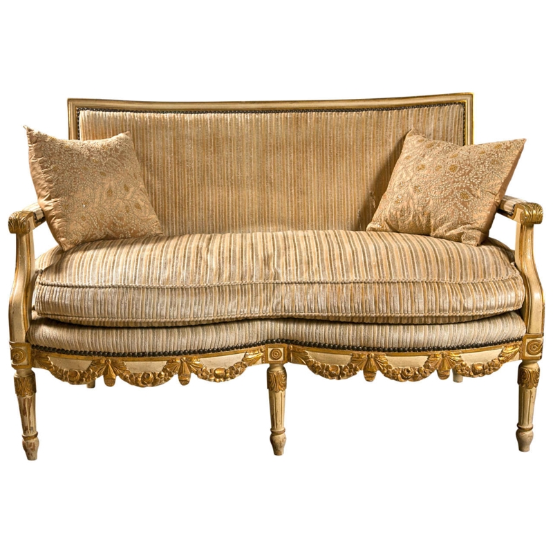 Elegant Louis XIV Style French Canape Sofa