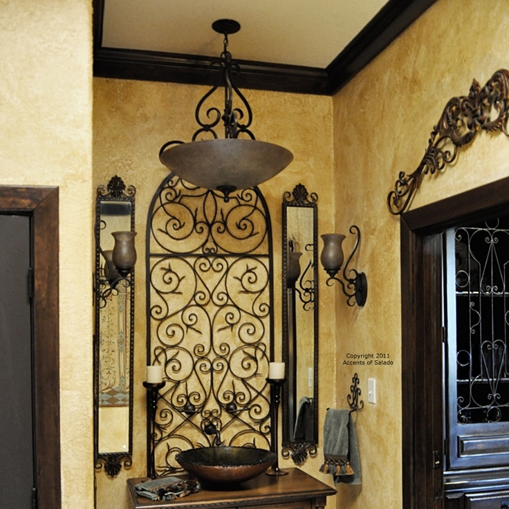 Elegant Mediterranean Wrought Iron Wall Decor Ideas