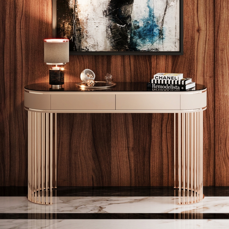 Elegant Modern Art Deco Console Table Design