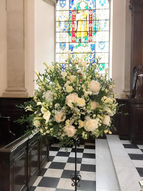 Elegant Pedestal Flower Arrangements for Churches