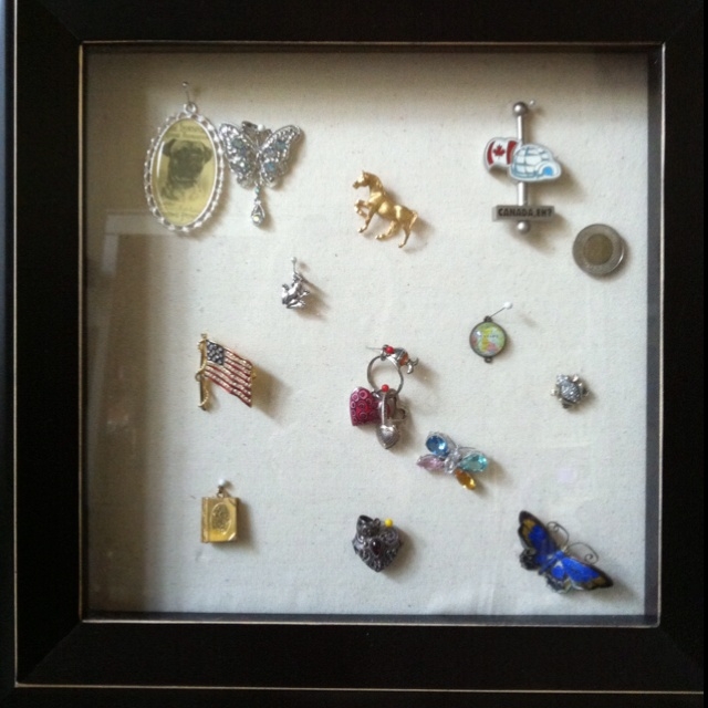 Elegant Shadow Box Display for Pins and Memorabilia