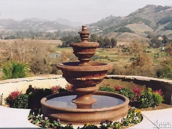 Elegant Spanish Style Terracotta Outdoor Fountain