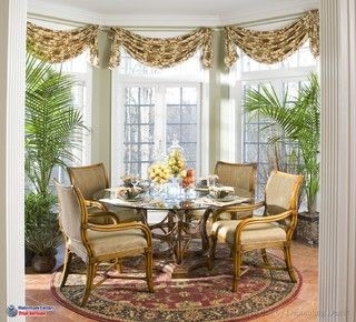 Elegant Transom Window Treatments with Classic Drapery