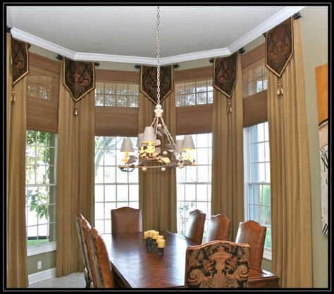 Elegant Transom Window Treatments with Coordinated Drapery