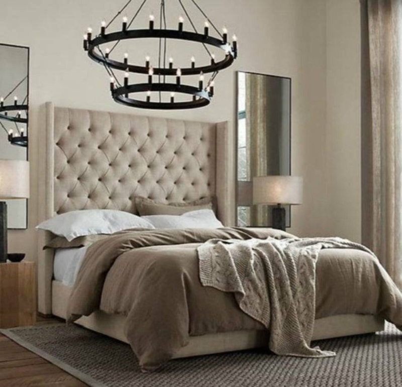 Elegant Tufted Headboard for Tall Bed Frame