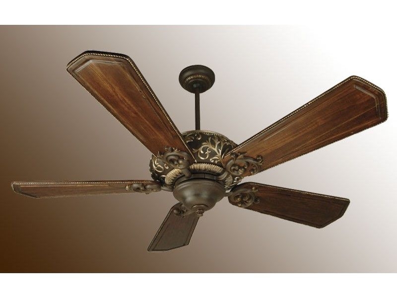 Elegant Victorian Style Wooden Ceiling Fan