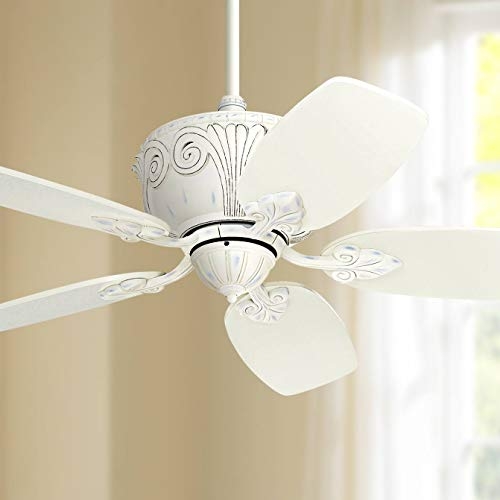 Elegant White French Country Ceiling Fan Design