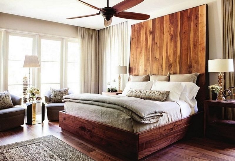 Elegant Wooden Headboard for Cozy Modern Bedrooms