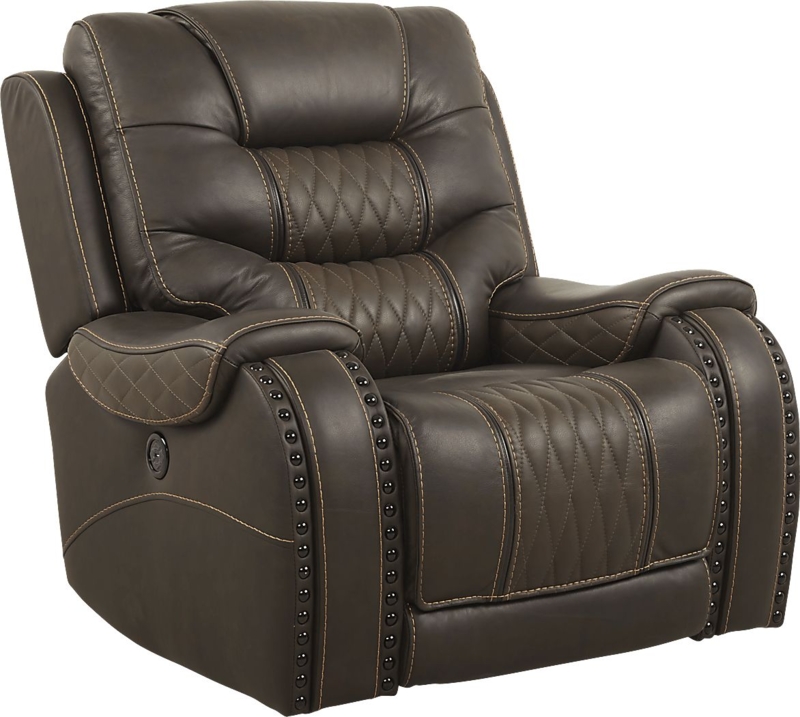 Eric Church Highway To Home Headliner Brown Leather Recliner - Rooms To Go