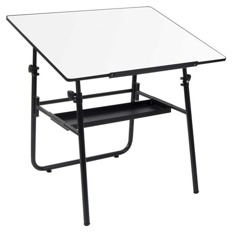 Fold-Away Portable Drafting Table with Adjustable Angle